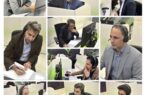 مدیران ارشد بانک قرض‌الحسنه مهر ایران در مرکز ارتباط با مشتریان پاسخگوی مشتریان هستند