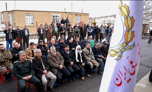 افتتاح مدرسه۳ کلاسه شهدای بانک ملی ایران در روستای مرزی کانی میران مریوان