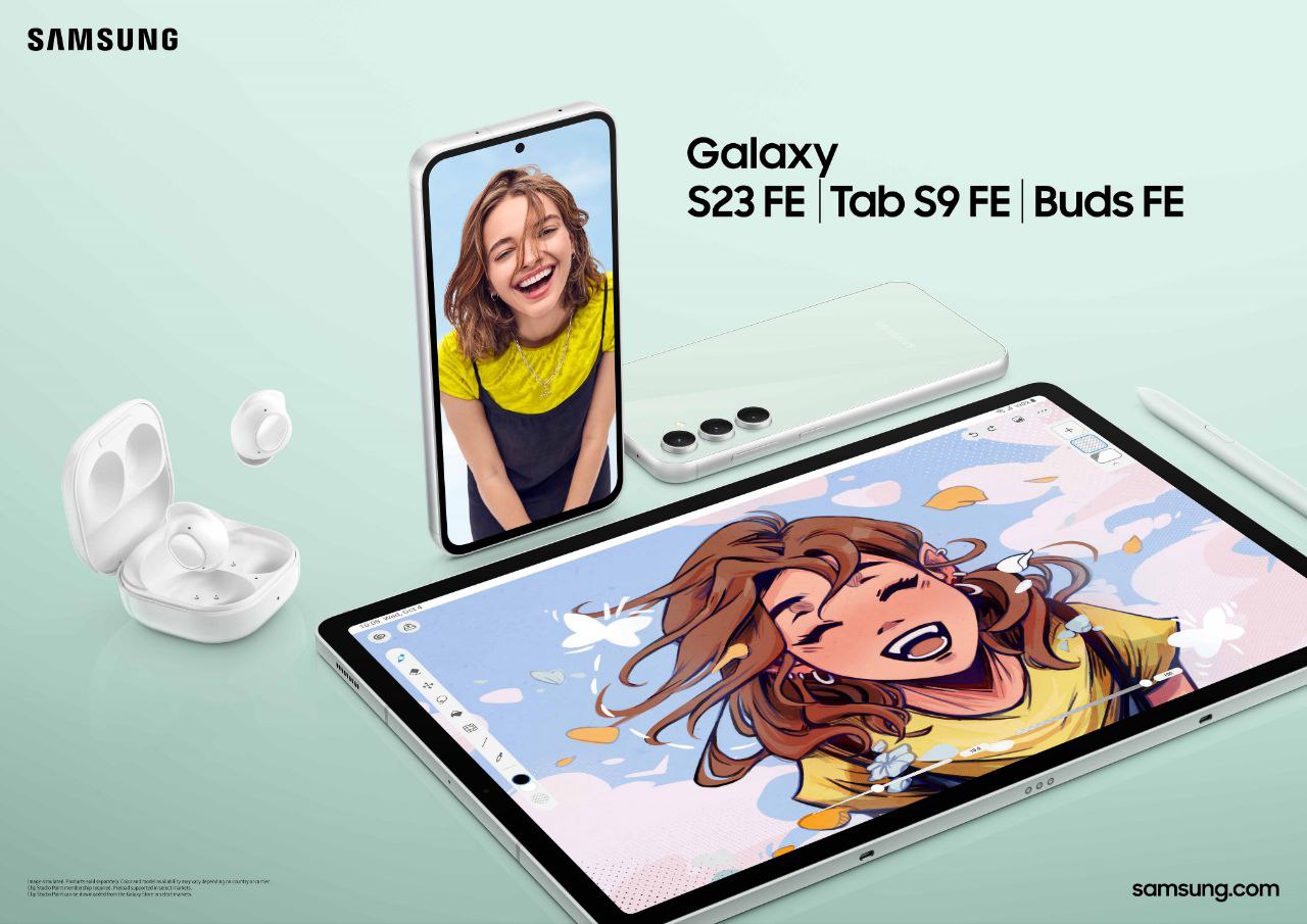 سامسونگ از نسخه FE گلکسی‌هایS23 ،Tab S9  و Buds  رونمایی کرد