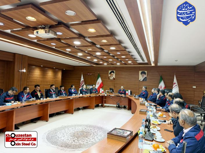 برگزاری اولین نشست شورای راهبردی شرکت فولاد اکسین خوزستان با تأکید بر تولید پایدار و توسعه