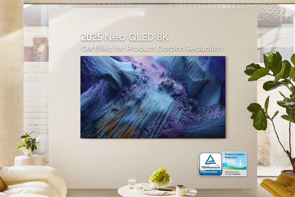 تلویزیونهای Neo QLED سامسونگ برای پنجمین سال متوالی گواهی کاهش کربن را دریافت کردند