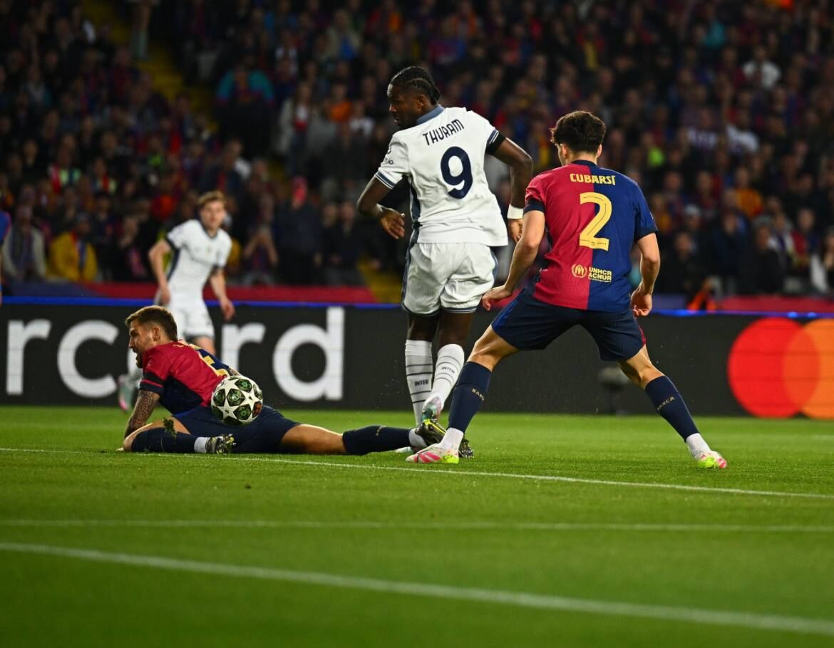 تساوی تماشایی بارسلونا و اینترمیلان؛ نراتزوری با طارمی آبی‌واناری‌ها را متوقف کرد