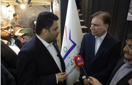 بازدید استاندار بوشهر از غرفه پتروشیمی مروارید در نمایشگاه بین‌المللی نفت، گاز و پتروشیمی
