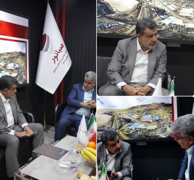 حضور عضو کمیسیون صنایع و معادن مجلس در غرفه صبانور