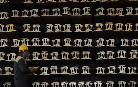 رکوردشکنی ذوب آهن اصفهان در تولید فولاد ریل و نورد ریل