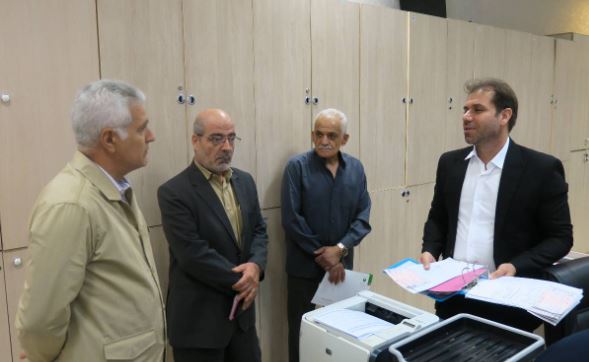 بازدید و بررسی میدانی دکتر بهزاد شیری مدیرعامل پست بانک ایران از وضعیت ارائه خدمات شعبه آپادانا