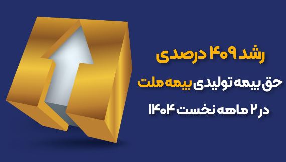 رشد ۴۰۹ درصدی حق‌بیمه تولیدی بیمه ملت در ۲ ماهه نخست ۱۴۰۴