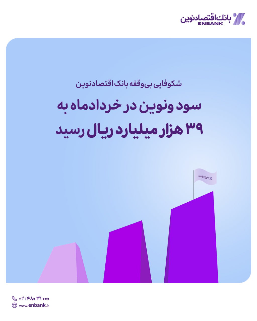 سود ونوین در خردادماه به ۳۹ هزار میلیارد ریال رسید