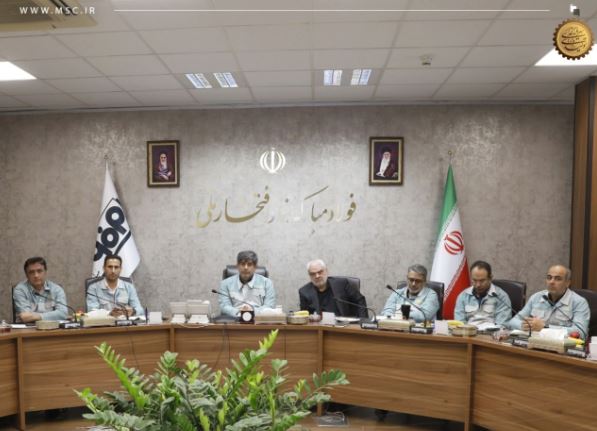 نشست بررسی آخرین وضعیت و روند پیشرفت پروژه نورد گرم ۲ فولاد مبارکه برگزار شد