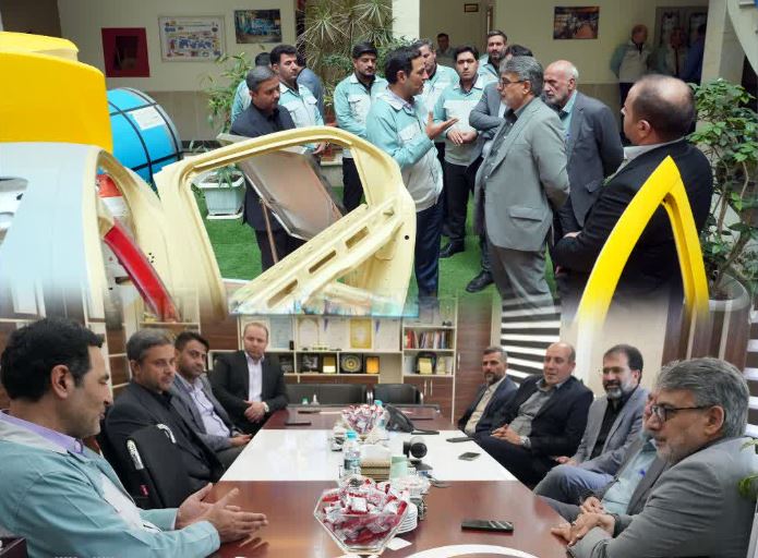بازدید مدیر حراست گروه فولاد مبارکه و هیات همراه از شرکت ورق خودرو چهارمحال و بختیاری