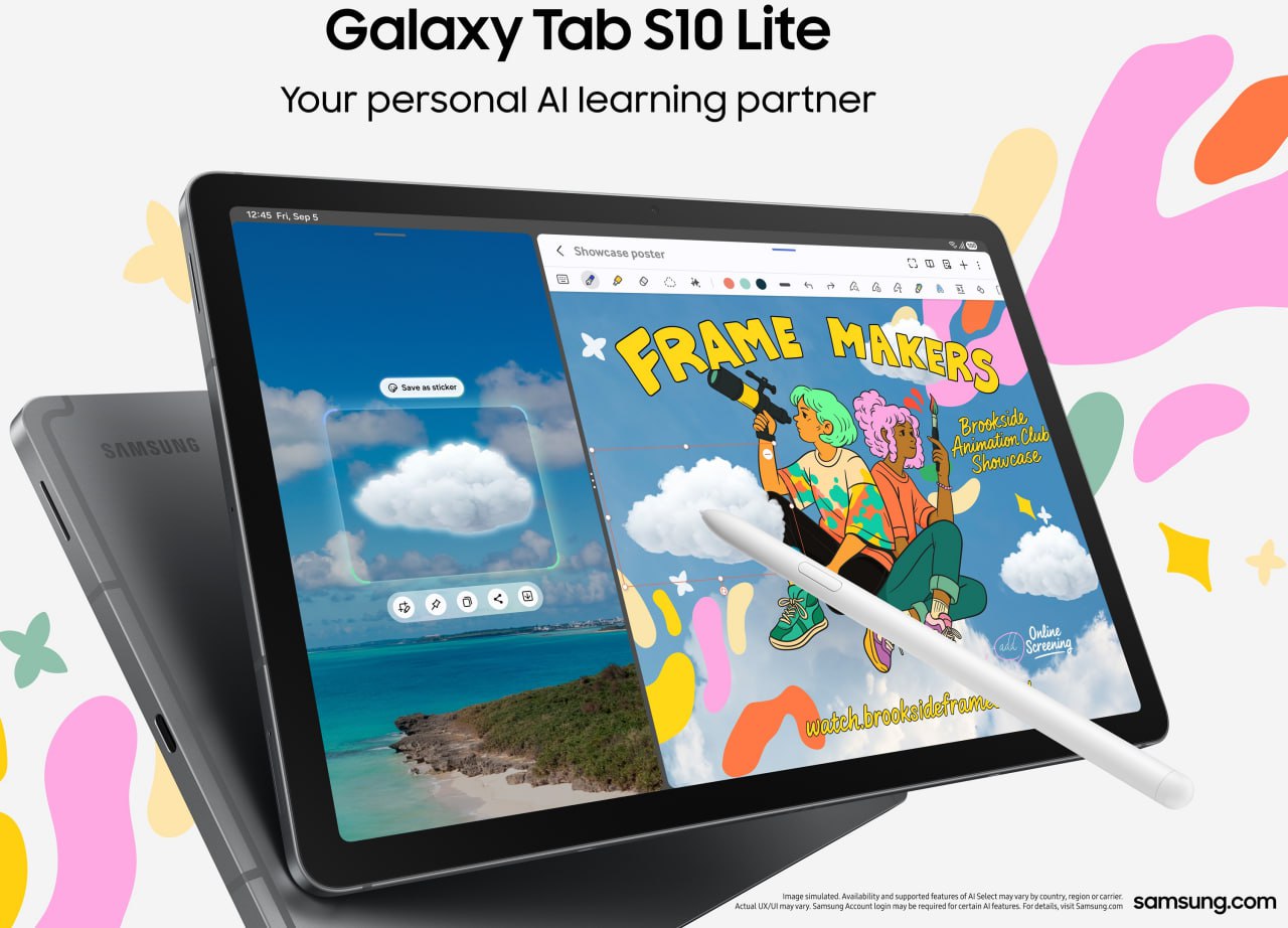 سامسونگ از تبلت جدید Galaxy Tab S10 Lite رونمایی کرد