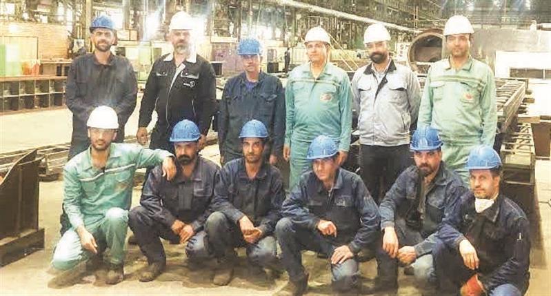 ساخت ریل سگمنت‌های ماشین ریخته‌گری شماره ۵ فولاد مبارکه