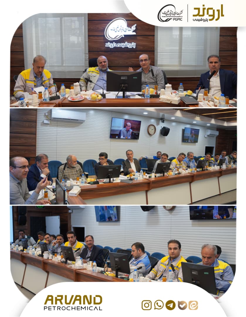 بازدید معاون نظارت بر تولید و زنجیره تأمین گروه صنایع پتروشیمی خلیجفارس از پتروشیمی اروند
