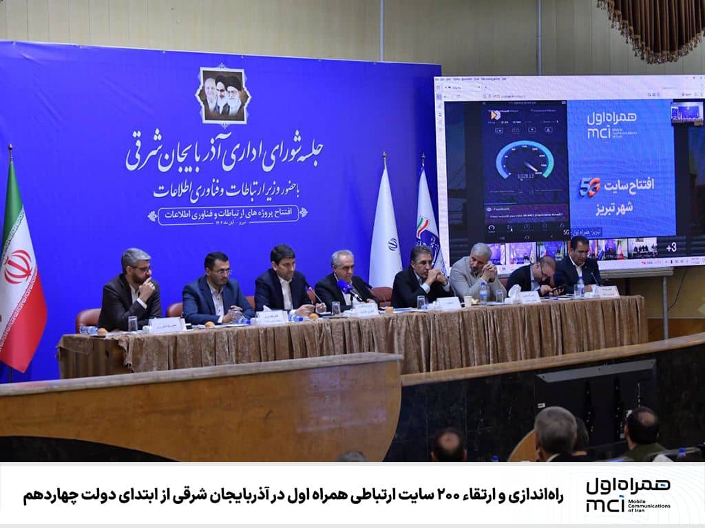 راهاندازی و ارتقاء ۲۰۰ سایت ارتباطی همراه اول در آذربایجان شرقی از ابتدای دولت چهاردهم