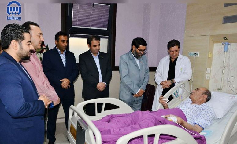 عیادت بیمه آسیا از پیشکسوت موسیقی کشور