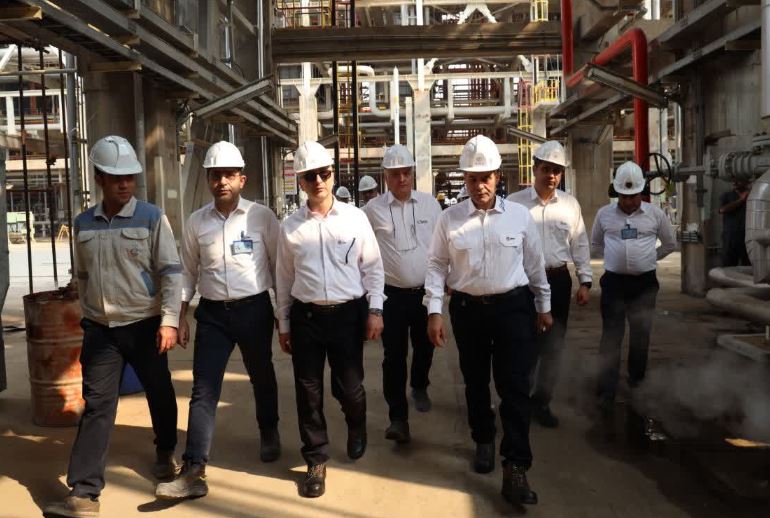 گام های نهایی پیش از افتتاح؛ مدیر عامل شرکت سرمایه گذاری تجاری شستان در بازید از مجتمع پتروشیمی بوشهر