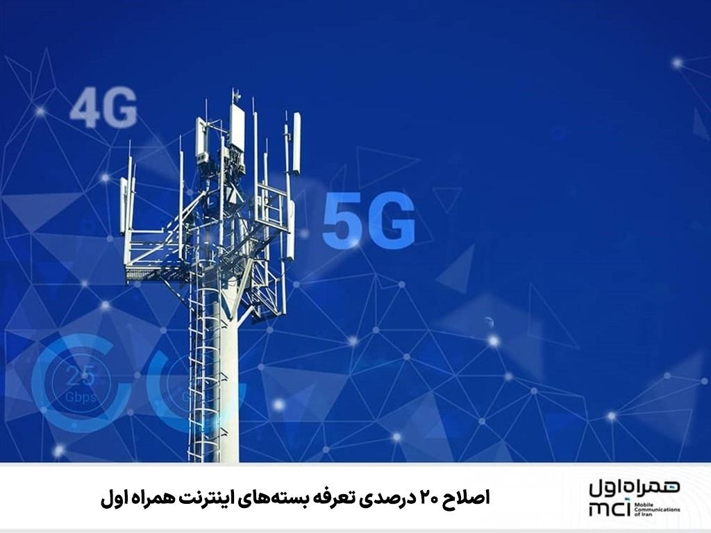 اصلاح ۲۰ درصدی تعرفه بستههای اینترنت همراه اول