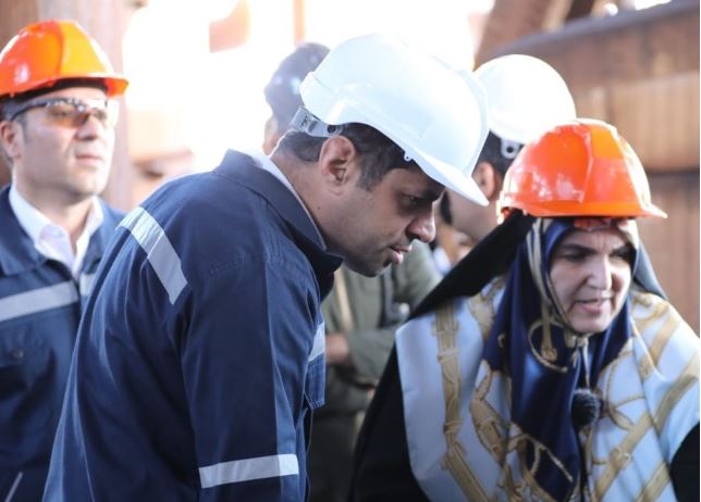 بازدید مشاور رئیسجمهور در امور همکاریهای اقتصادی از شرکت صبا فولاد خلیج فارس