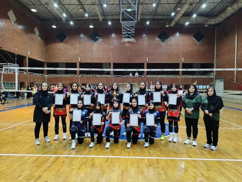 قهرمانی دختران والیبالیست باشگاه فرهنگی ورزشی پتروشیمی مارون در لیگ برتر استان خوزستان