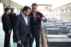 بازدید عضو هیئت‌ مدیره شرکت فولاد اکسین خوزستان از نواحی مختلف کارخانه و روند تعمیرات خط تولید