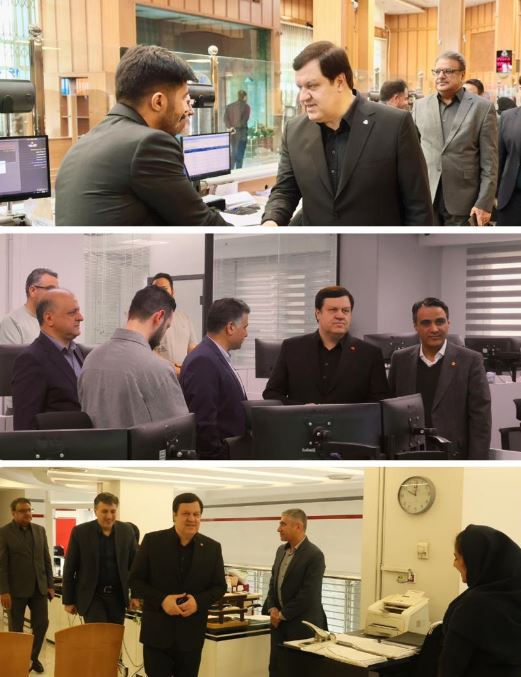 بازدید مدیرعامل بانک ملت از روند خدمت رسانی به مشتریان در شعب و واحدهای ستادی بانک