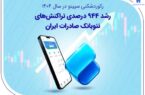 رکوردشکنی سپینو در سال ۱۴۰۴؛ رشد ۹۴۴ درصدی تراکنشهای نئوبانک صادرات ایران رکوردشکنی سپینو در سال ۱۴۰۴؛ رشد ۹۴۴ درصدی تراکنشهای نئوبانک صادرات ایران