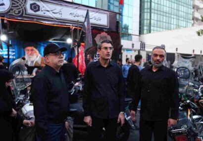 حضور دکتر علی ابدالی در موکب بانک سینا