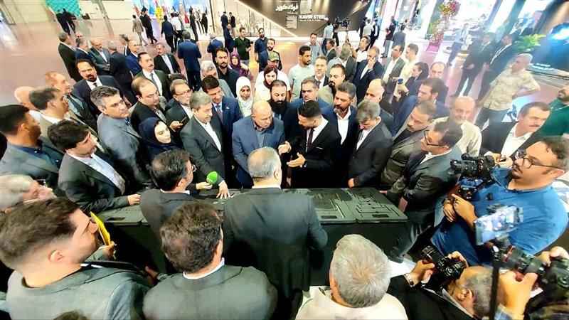 بازدید استاندار اصفهان و رئیس شورای استان بصره از غرفه ذوبآهن اصفهان در نمایشگاه متالکس