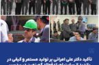تأکید دکتر علی امرائی بر تولید مستمر و کیفی در بازدید از سایت احیاء فولاد گهرزمین در بردسیر